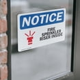 thumbnail image 4 of (2 Pack) Fire Sprinkler Riser Inside Sign, 4 of 7
