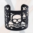 thumbnail image 4 of Skull Patterned Opening Bracelet Ghost Head Hollow Halloween Bracelet Ornament, 4 of 4