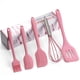 thumbnail image 4 of Injueey Espátula de silicona antiadherente para crema, cuchara raspadora, cepillo para aceite, espátulas resistentes al calor, utensilios de cocina Cocina y Comedor rosado Injueey HA5406-02B, 4 of 6