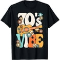 thumbnail image 2 of 100% Cotton Unisex 70's Vibe Shirt Funny 70s Retro Party Boho Hippie Peace Sign T-Shirt, 2 of 5