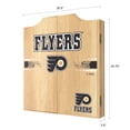 thumbnail image 5 of Philadelphia Flyers Logo Dart Board Cabinet Set with 6 Steel Tip Darts, 5 of 7