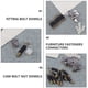 thumbnail image 2 of BRIGHTFUFU 24 sets Conectores de muebles Clave Lock Fittings Bolt Dowel CAM Fitting Perno Dowel, 2 of 8