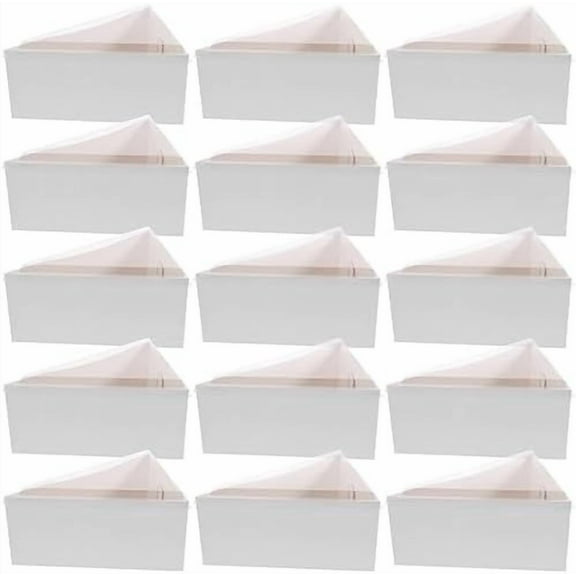 50 Sets Triangle Cake Slice Containers with Lids Clear Plastic Hinged Cheesecake Containers Individual Disposable Triangle Pizza Boxes for Pie Slice Cheesecake$$Home Decor, Kitchen, & Other