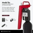 thumbnail image 4 of Coravin Model Six Advanced Wine Bottle Opener and Preservation System, Candy Apple Red, 4 of 8