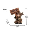 thumbnail image 2 of Highland Cow Figurine Highland Cow Bathroom Decor Adorable Cow Gnomes Resin Statue Decorative Accent for Farmhouse Home Office Desk Shelf Counter and Bathroom, 2 of 5