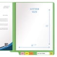thumbnail image 4 of 20 pt Super Heavy Duty Color Folders, Full Cut End Tab, Letter Size, Green (Box of 40), 4 of 7