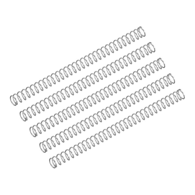 Unique Bargains Ressort de Compression 5 Pack en Acier Inoxydable 304, 3mm OD, Fil de 0,3 Mm, Longueur de 45 Mm