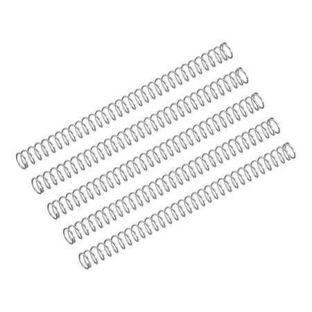 

Compression Spring 5 Pack 304 Stainless Steel 3mm OD 0.3mm Wire 45mm Length