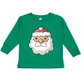 thumbnail image 3 of Inktastic Cute Santa Claus Face Boys or Girls Long Sleeve Toddler T-Shirt, 3 of 5