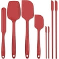 thumbnail image 1 of Juego de 8 espátulas de silicona - Rojo Xemadio WRMH-119-2, 1 of 6