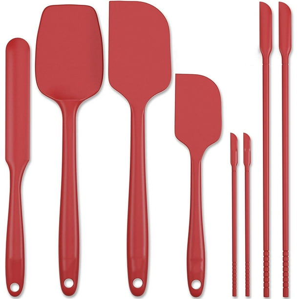 Forc Silicone Spatula Set of 8 include 4 Mini Spatulas Heat