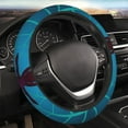 thumbnail image 5 of Rateoe Spider And Cobweb Pattern Elastic Stretch Steering Wheel Cover, Universal 15 inch, Microfiber Breathable , Anti-Slip, Odorless, Easy Carry, 5 of 6