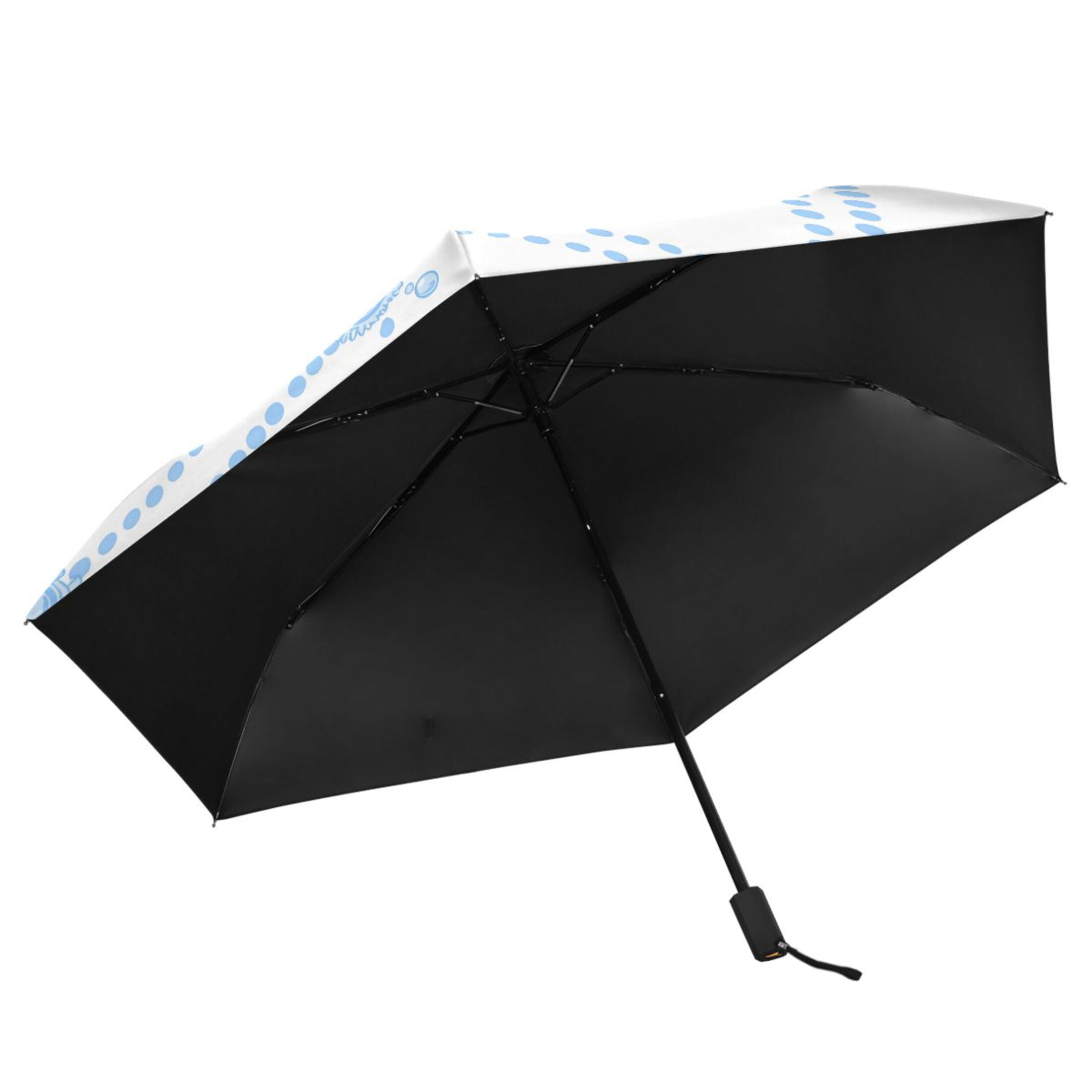 ALAZA Checkered Grid UPF 50+ Compact Folding Umbrella for Rain Travel Umbrella Packable