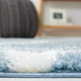 thumbnail image 4 of SAFAVIEH Tahoe Thelma Quatrefoil Shag Area Rug, 8' x 10', Blue/White, 4 of 8
