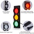 thumbnail image 2 of PANLAVIE Traffic Light Wall Lamp Remote Control Retro Kids Bedroom Stop Light, Plug in Industrial LED Wall Sconce, Vintage Fun Signal Light for Home Office Bar Garage Car Room Decor Christmas, 2 of 6