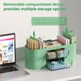 thumbnail image 3 of Organizador de escritorio Marbrasse con 3 cajones y 7 compartimentos, color verde, 3 of 7