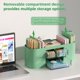 thumbnail image 3 of Organizador de escritorio Marbrasse con 3 cajones y 7 compartimentos, color verde, 3 of 7