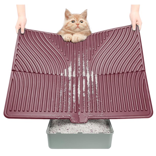 Alfombrilla de arena para gatos UPSKY, grande, 79 x 61 cm, impermeable, suave, EVA