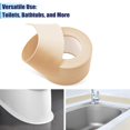 thumbnail image 4 of Waterproof Seal Caulk Strip Tape Self Adhesive for Sink Toilet Bathroom Wall Edge Bathtub Oil-Proof Caulking Sealing Tape 1.5" x 10.5' (W*L) 3Pcs Beige, 4 of 4