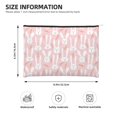 thumbnail image 4 of Rocae Cute Rabbit Carrot for Cosmetic Bags for Women Paper Reusable Cosmetic Bag Travel Toiletry Organizer Capacity Multipurpose Zipper Pouch, 4 of 8