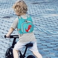 thumbnail image 5 of Toddler Harness Leash+ Anti Lost Wrist Link, Accmor Cute Dinosaur Kids Harness with Leash, Foldable Child Leash Baby Walking Wristband Assistant Strap Belt for Parent Boys Outdoor Activity, 5 of 5