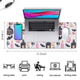 thumbnail image 5 of Long Mouse Pads for Desk,Pastel Halloween Pattern Desk Mats on Top Of Desks, Desk Mouse Pad Extra Large with 3mm Non-Slip Base and Stitched Edge for Gaming,Office,Work,Home 31.5x11.8in, 5 of 5