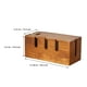 thumbnail image 4 of Caja de gestión de cables, caja organizadora de cables de madera, caja de gestión de cables de ordenador de escritorio para oficina en casa, 4 of 6