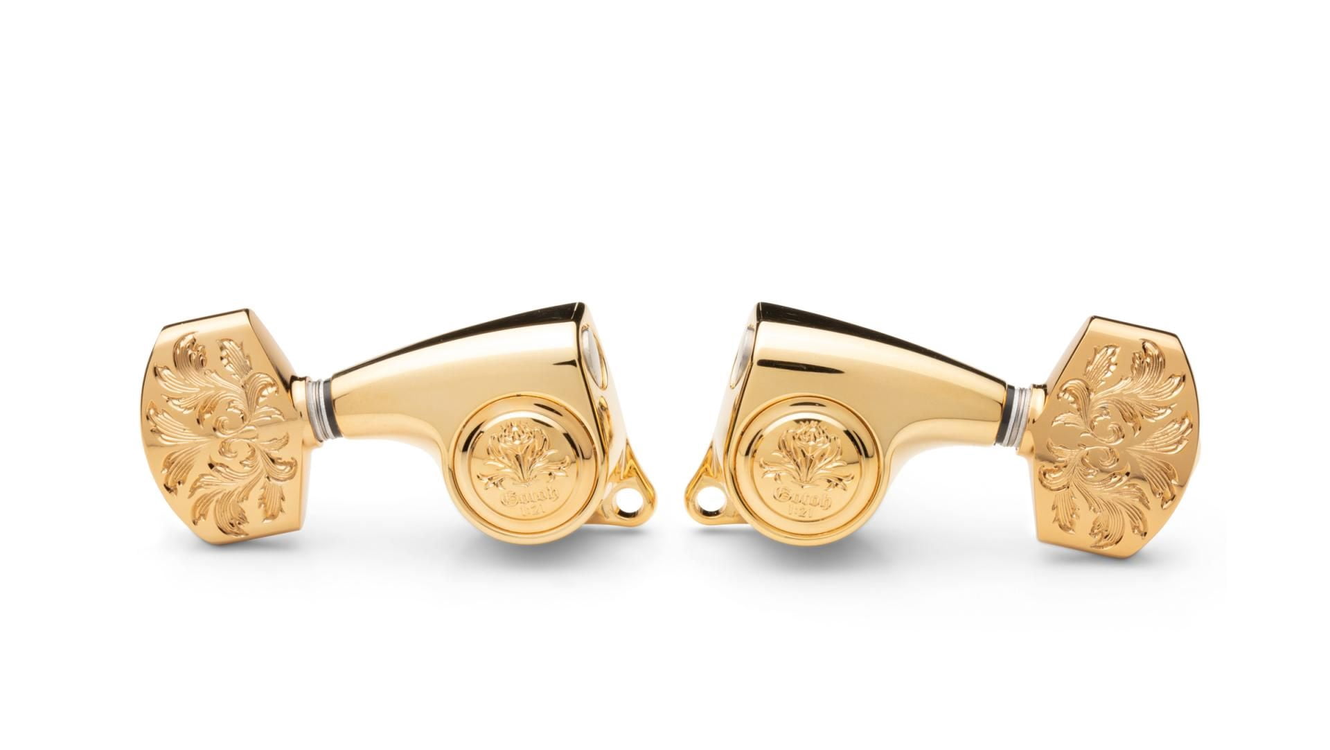 Taylor Gotoh Luxury Guitar Tuners - Polished Gold, #121DLXPG