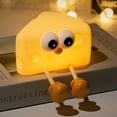 thumbnail image 1 of Luz nocturna linda de queso, lámpara de noche LED USB con luz ajustable, luces nocturnas de silicona suave para niños y bebés para dormitorio, niños y niñas, 1 of 5
