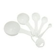 thumbnail image 2 of Kitchen 1ml 5ml 15ml 50ml 100ml White Plastic Measure Spoon Set, 2 of 2