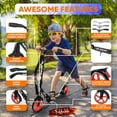 thumbnail image 3 of Lightweight and Foldable Kick Scooter - Adjustable Scooter for Teens and Adult, Alloy Deck with High Impact Wheels (Black), 3 of 3
