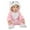 Pink, variant on Zwiiyzr 2024 Newborn Baby Jumpsuit Fluffy Outfit Cute Cartoon Hoody Coat Winter Infant Rompers Toddler Clothing Bodysuit Girls Boys Clothes Pink