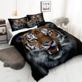 thumbnail image 2 of Move Over Tiger Bedding Sets Twin 3D Animal Duvet Cover Set Tiger Pattern Microfiber Bedding No Filling, 2 of 8