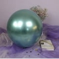 thumbnail image 2 of MoBeauty 100 Pcs 5 Inch Metallic Green Balloons, Chrome Green Balloons for Baby Bridal Shower Green Birthday Graduation Party Decorations, 2 of 5