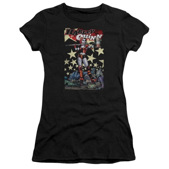 Batman Quinn One S/S Junior Women's T-Shirt Sheer Black