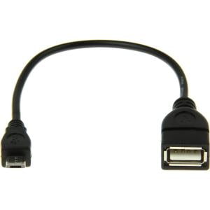 - 6FT MICRO USB TO USB ADAPTER M/F TYPEB MICRO USB TO TYPEA F BLK