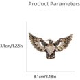 thumbnail image 6 of Rhinestone Eagle Bird Brooch Pin for Women Men Vintage Teardrop Green Crystal Eye Flying Animal Brooches Lapel Elegant Hat Bag Suit Costume Accessories Jewelry Father Friend, 6 of 12