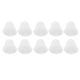 thumbnail image 5 of 10 Uds. Amplificador auditivo blanco de 3 orificios cúpulas puntas para auriculares suave sin estática amplificador auditivo de silicona tapones para las puntas de los oídos, 5 of 8