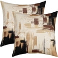 thumbnail image 2 of Cowhide Throw Pillow Covers 16"x16" Set of 4 Soft Cow Fur Printed Pillow Cases Cushion Covers for Living Room Bedroom Western Farm Animal Skin Brown Decorative Throw Pillowcases for Sofa Couch Chair, 2 of 6