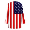 thumbnail image 4 of Kvture 4th of July Tops for Women Henley V Neck Button 3/4 Sleeve Blouse Independence Day Patriotic T Shirts Summer A Red Tees XXL, 4 of 5