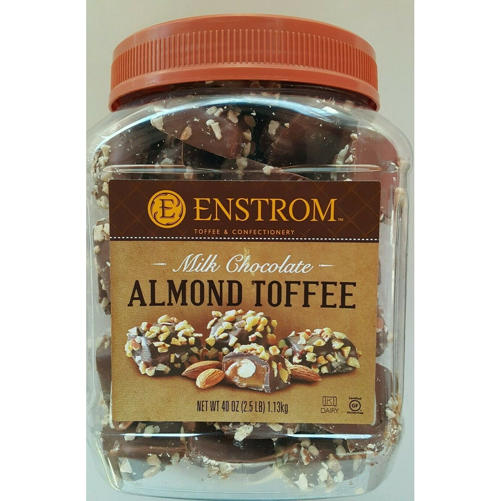 Enstrom Milk Chocolate Almond Toffee Nt Wt 40 Oz, 1.13kg