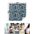 thumbnail image 4 of Navy Blue Spring Floral Cloth Napkins Set of 8 Reusable Dinner Napkins, Farmhouse Flowers Elegant Pastoral Cocktail Napkin Washable Table Napkins for Wedding/Holiday Party/Baby Shower 20"x20", 4 of 7