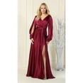 thumbnail image 1 of Split Long Sleeve Evening Gown, 1 of 4