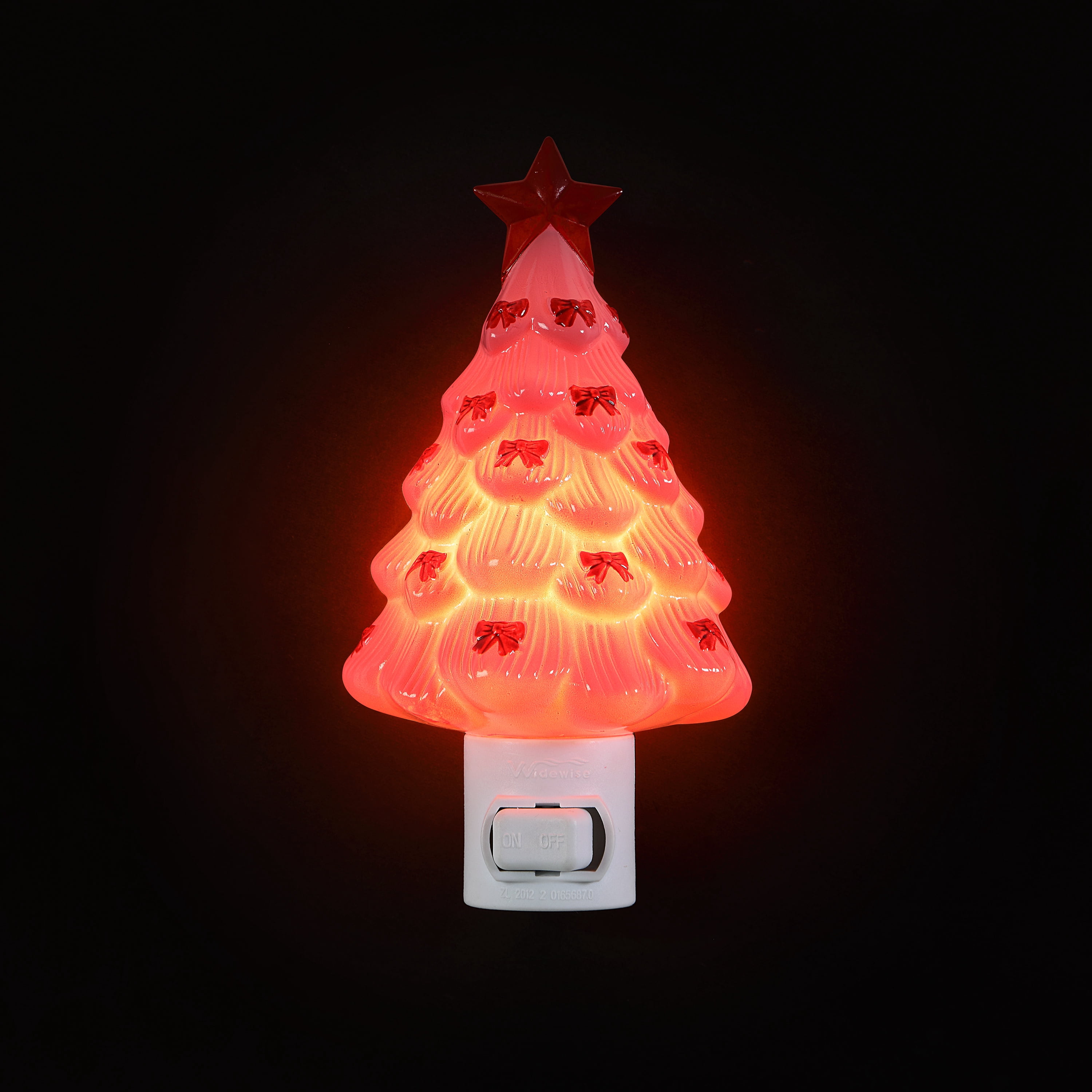 Mr. Christmas Decorative Pink Christmas Tree Nightlight, Warm White