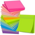 thumbnail image 1 of Notas Adhesivas 3x3 en Poste, 12 Colores Brillantes, Autoadhesivas, Adhesivas Fuertes, Fáciles de Publicar para Oficina, Cuaderno (24 Pzas), 1 of 7
