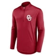 thumbnail image 2 of Men's Fanatics Crimson Oklahoma Sooners Tough Minded Quarter-Zip Top, 2 of 3