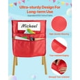 thumbnail image 4 of VEVOR Chair Pockets for Classroom 24 Pack Seat Pocket with Name Tag 6 Colors, 4 of 9