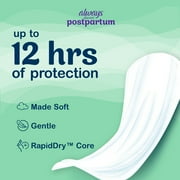 Always Discreet Postpartum Incontinence Pads, Moderate Absorbency, 57 CT