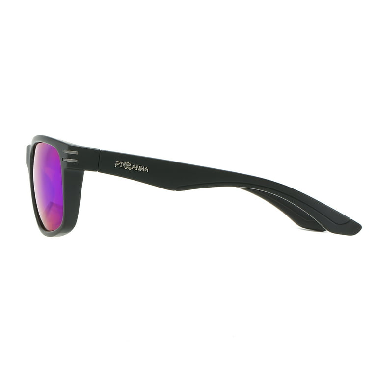Piranha Eyewear Heritage Men's Polarized Sport Sunglasses with Green Mirror  Lens 