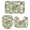 Green, variant on 3 Piece Bathroom Rug Set, Sage Green Crystal Flower Non Slip Bath Mat with Contour Toilet Mat and Lid Cover, Irregular Texture Absorbent Soft Shower Mats for Bathroom